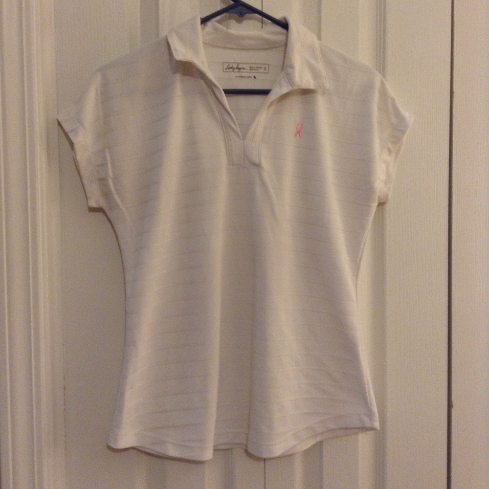 Lady Hagan Sz S Breast Cancer Golf Shirt